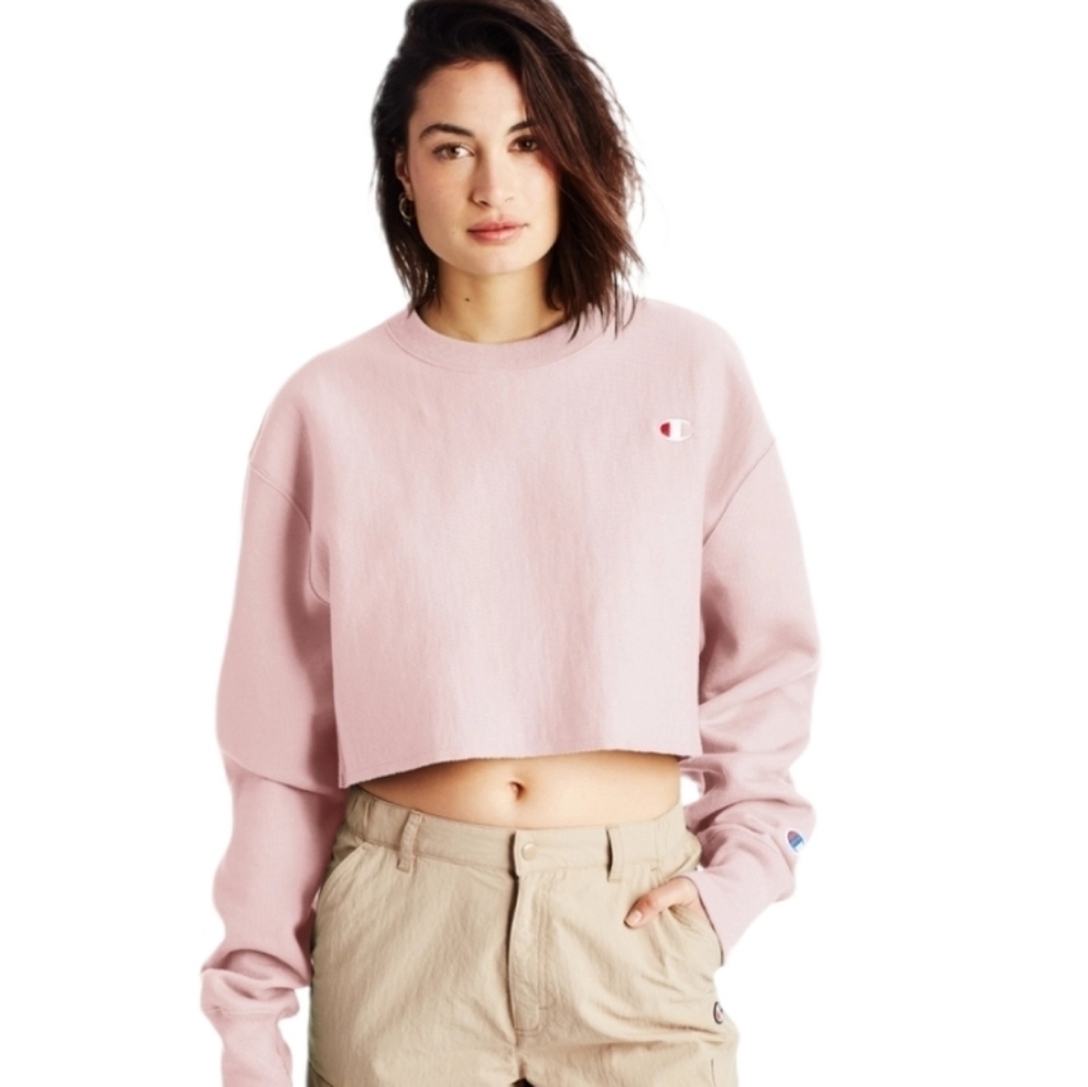 Champion Reverse Weave Cropped Cut-Off Crew NWT 2X